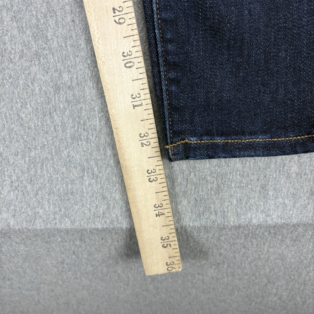 Lands End Jeans Womens 8 Navy Jeggings Dark Wash Mid Rise Pull-On Skinny Retro - Picture 4 of 10